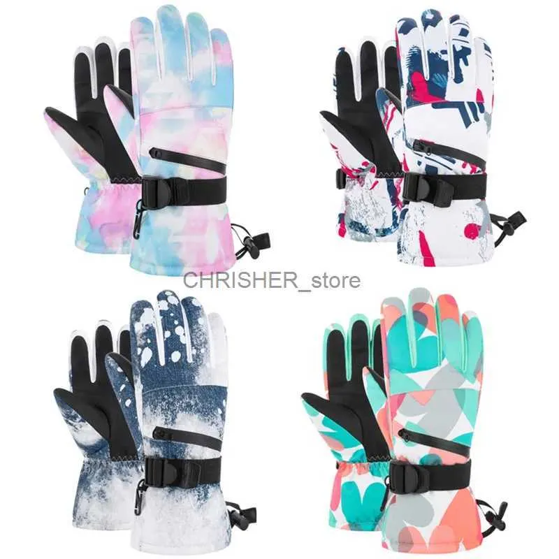 Ski Gloves New Ski Gloves Men Women Youth Warm Winter Waterproof Snowboard Gloves Snowmobile Riding Motorcycle Outdoor Touch Screen GlovesL23118