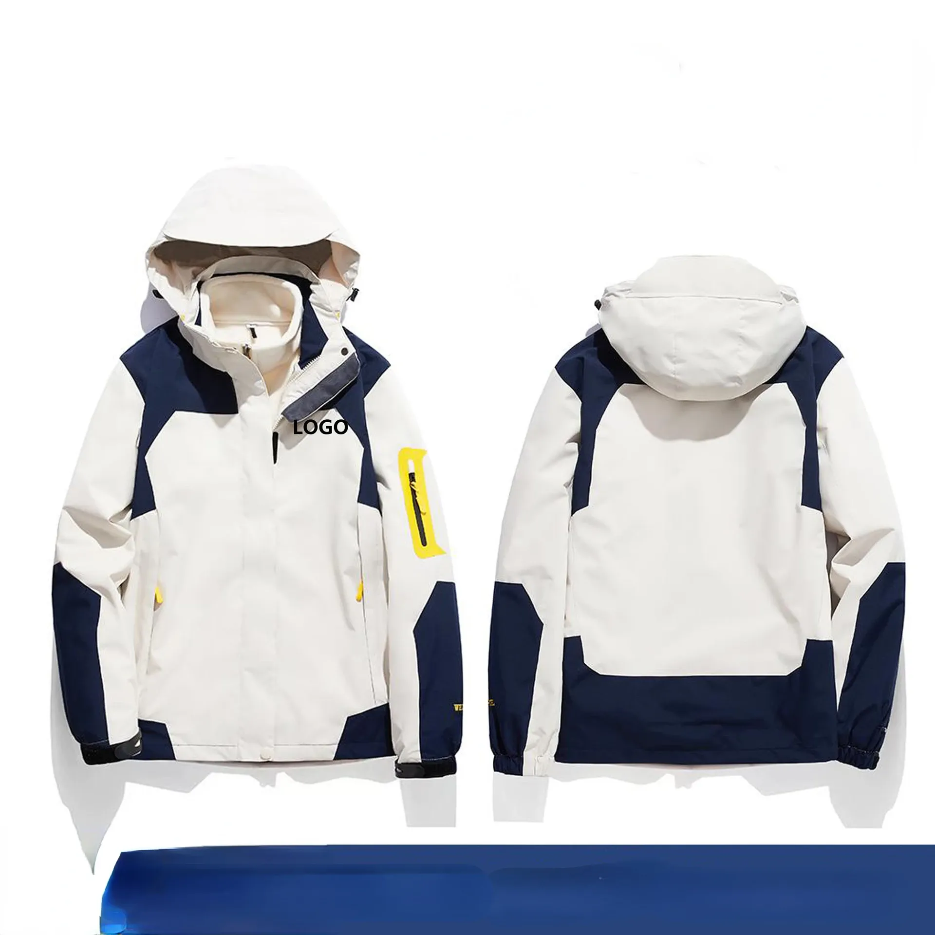 Комплект из двух предметов 3-в-1, зимняя куртка, мужские спортивные куртки на открытом воздухе, съемные ветрозащитные и водонепроницаемые ветровки, женские куртки