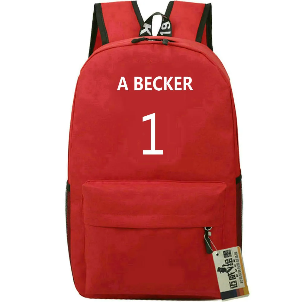 Alisson Becker Backpack 골키퍼의 날 팩 축구 골키퍼 학교 가방 축구 팩 스포츠 스포츠 학교 가방 야외 데이 팩