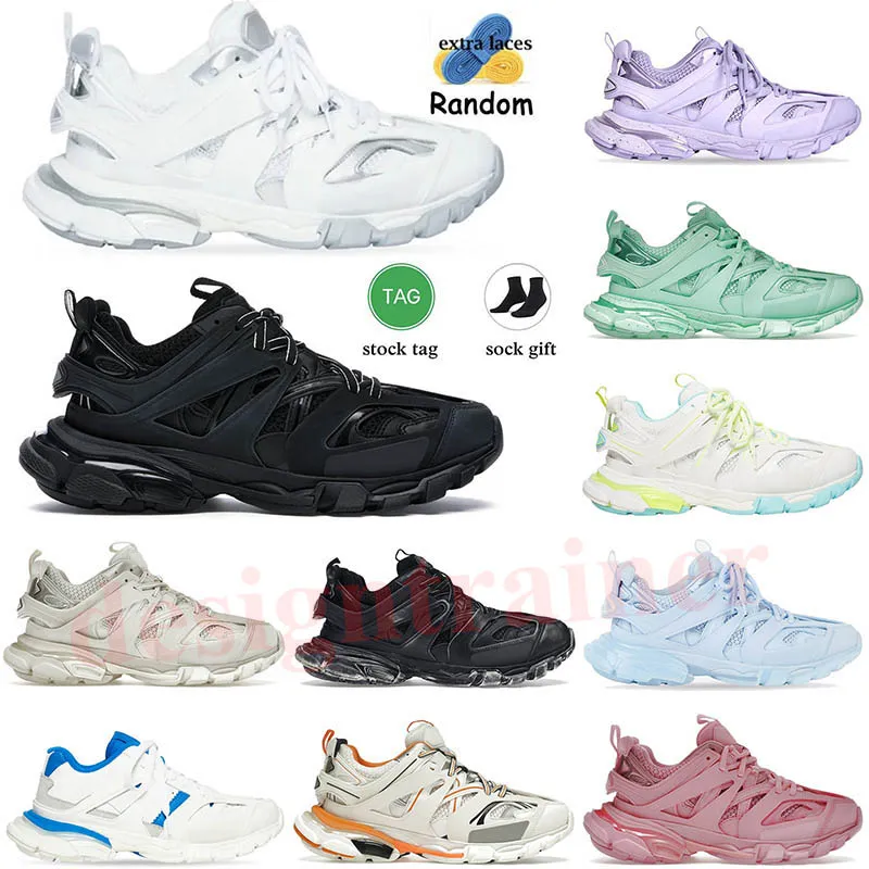 Chaussures de créateur pour femmes et hommes Track 3 Baskets Balencaigas3.0 Baskets de luxe Triple Noir Blanc Rose Bleu Orange Jaune Vert Tess.S. Chaussures de sport Gomma Tracks taille 35-46