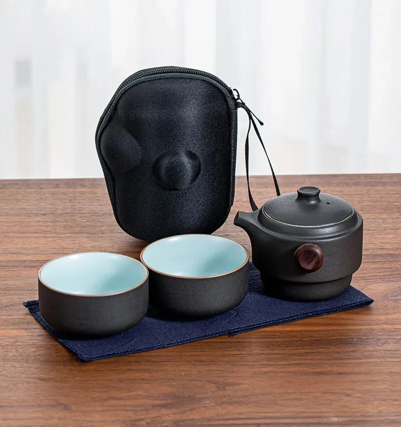 激安超安値 Tea Ceramic Chinese Cups Teapot Travel Ceramic Set: Portable コレクション