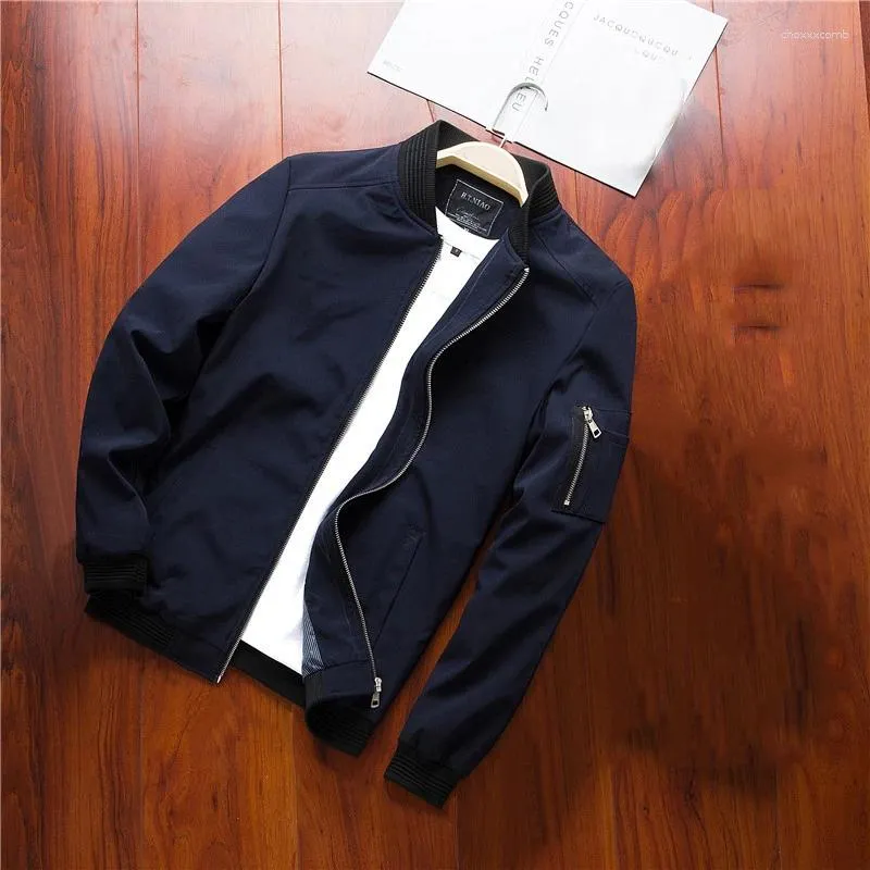Mens slim fit black bomber jacket cheap