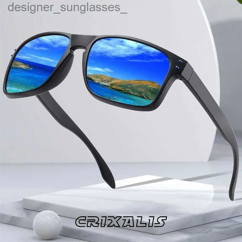 Solglasögon Crixalis polariserade solglasögon för män Kvinnor Designer Driving Night Vision Sun Glasses Man Fishing UV400 Zonnebril Heren 2023L231214