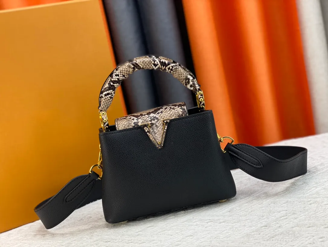 2023 Luxury Designer Bag Mini Handbag Deep Dyed Leather Paired With Detachable Wide Shoulder Straps For Shoulder Back Single Shoulder Bag Handbag 5A From 81 04 DHgate