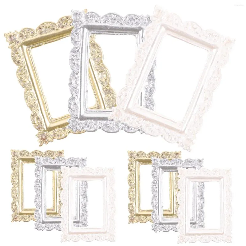 Frames PO Frame Ornements pour l'artisanat DIY Faire une mini-image rétro Small Stronder Stand