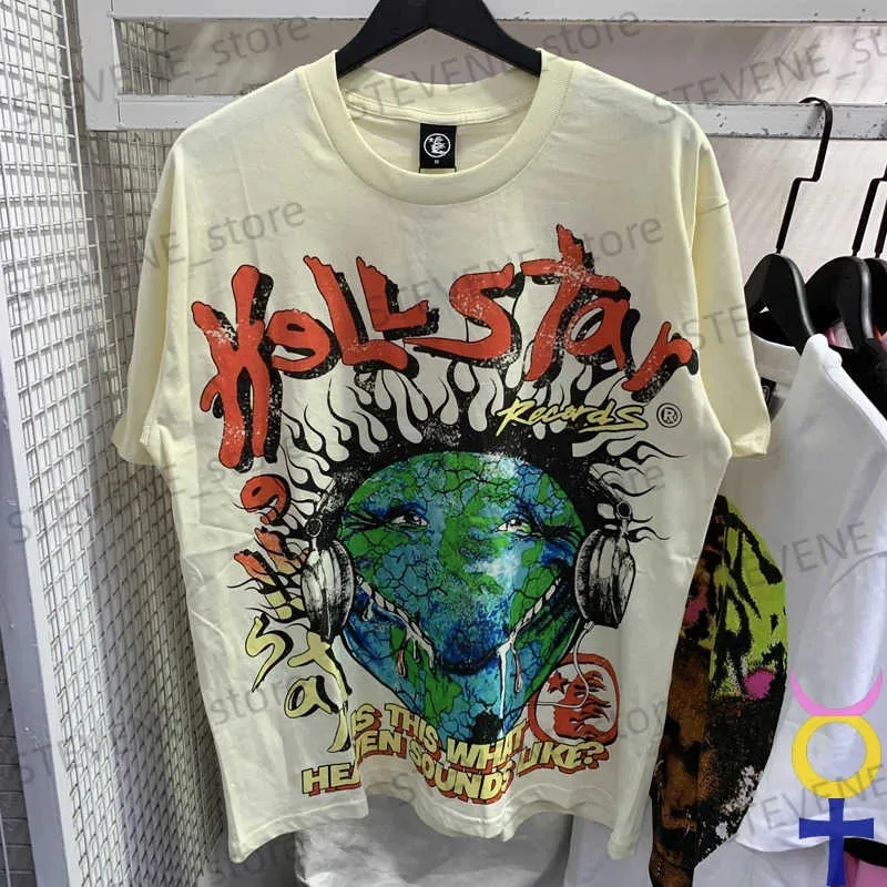 メンズTシャツフロントバックフルプリントヒップホップヘルスターTシャツ天国漫画ヘルスターTシャツT231214