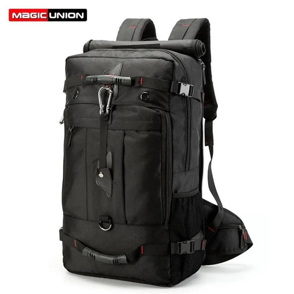 DHgate 20 inch Mens Waterproof Backpack Large Capacity Versatile Utility Mountaineering Multifunctional Travel Bag Black Bags Luggage Accessories