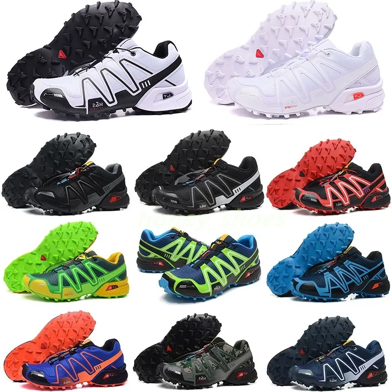 2024 MENS Running Shoes Speed ​​Cross 3 CS SpeedCross 3s Runner III Green Black Trainers Women Outdoor Sports Sneakers 36-48 H0111