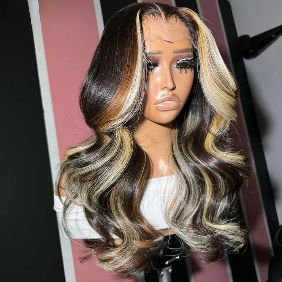 180density Brazilian Hair Ombre Blonde HD Transparent Lace  display picture 3