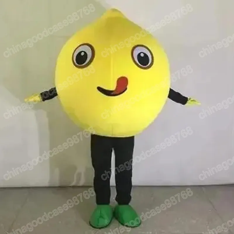 Christmas Lovely Lemon Mascot Costume Halloween Fancy Party Dress Cartoon Character Outfit Suit Carnival Unisex Outfit Advertising Props