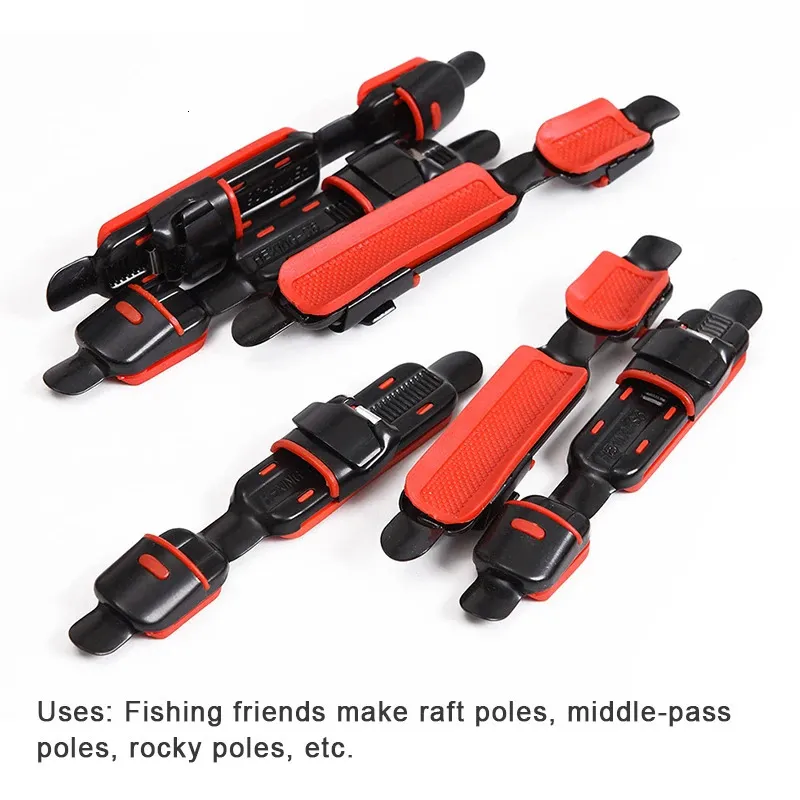 Boat Fishing Rods 1Pcs Metal Reel Seat Deck Rod Clip Fitted Wheel Rubber Cushion Tools Accessory Holder Tackle 231214