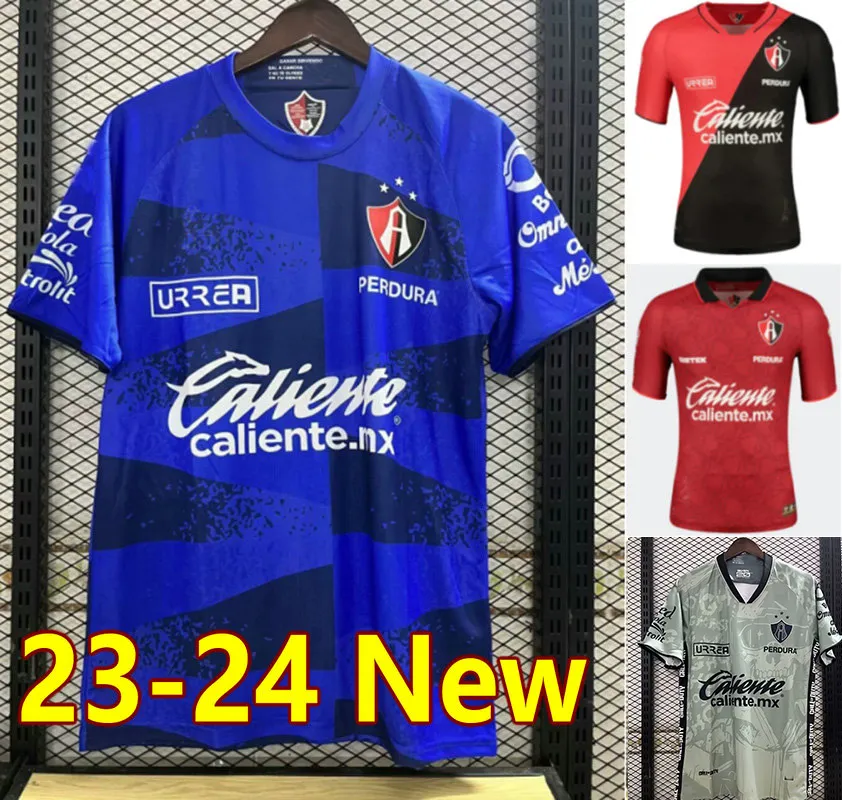 23 24 Atlas camisa de futebol três estrelas goleiro azul Furch Quinones Reyes 2023 2024 casa fora camisa de futebol J.TORRES camesitas M.NERVO maillots de futol