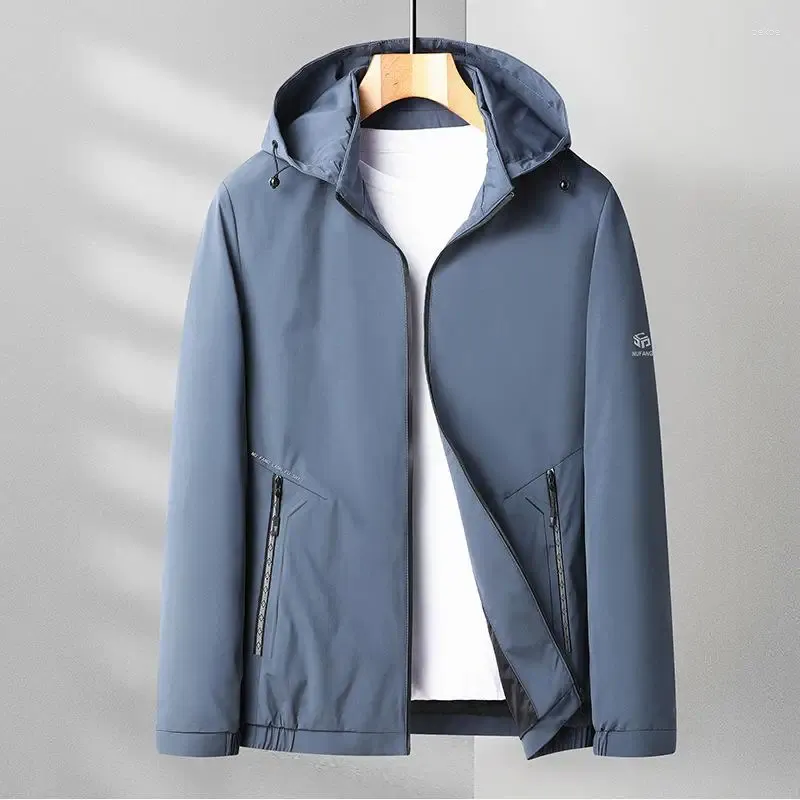 Jaquetas masculinas Lansboter Blue Spring e Autumn Jacket
