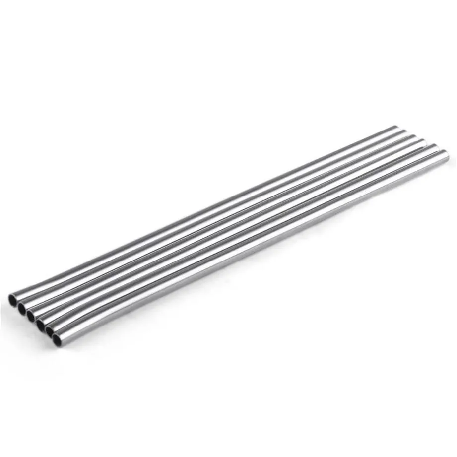 215 mm längd Hållbart rostfritt stål Stracka Strawstrå Straws Metal Bar Family Kitchen 20222478