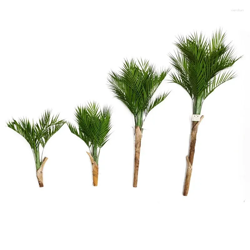 Decorative Flowers 65/70/110/140cm Artificial Palm Plants Fake Topical Leaves Tall Plastic Tree Wedding Party Office Home Garden Decoration