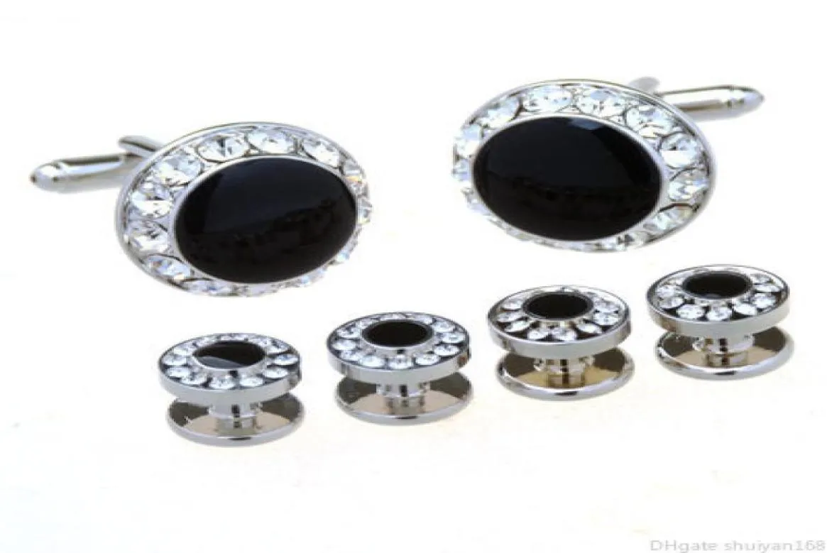 Boutons de manchette de styliste pour hommes et femmes, ensemble de boutons de manchette en strass, chemise française pour hommes, boutons de manchette, boutons de manchette, bijoux 9611889