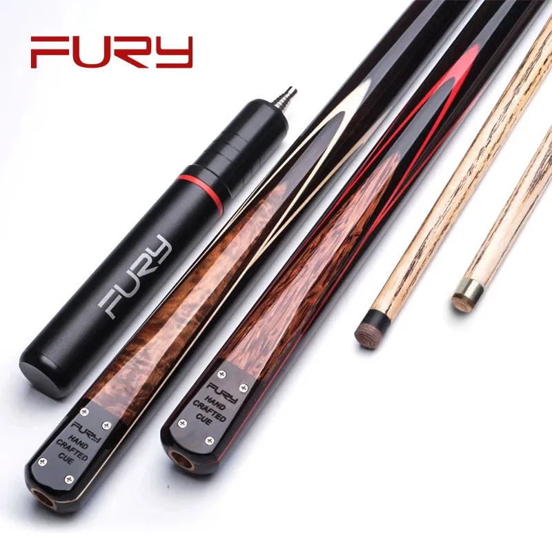 Billiard Cues Fury BT Series Handmade Snooker Cue Stick مع Case and Extension Canada Ash Shaft Stainsal Steel Conlay Kit 231213