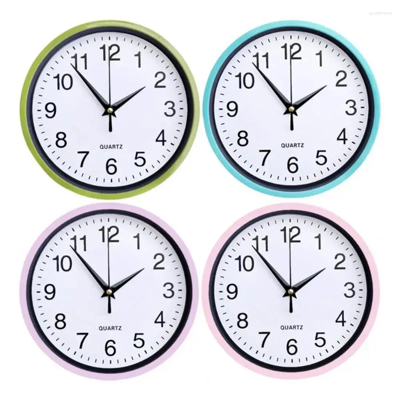 Horloges murales silencieuses environnement de sommeil horloge numéro rond pour la décoration de bureau à domicile silencieux batterie sans tic-tac cuisine