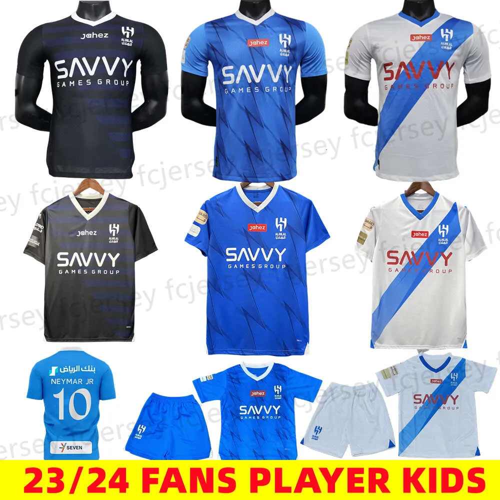 23 24 NEYMAR JR MALCOM Al Hilal SFC voetbalshirts NEVES SERGEJ VIETTO KOULIBALY LGHALO KANNO thuis voetbalshirt heren kids kit uniformen