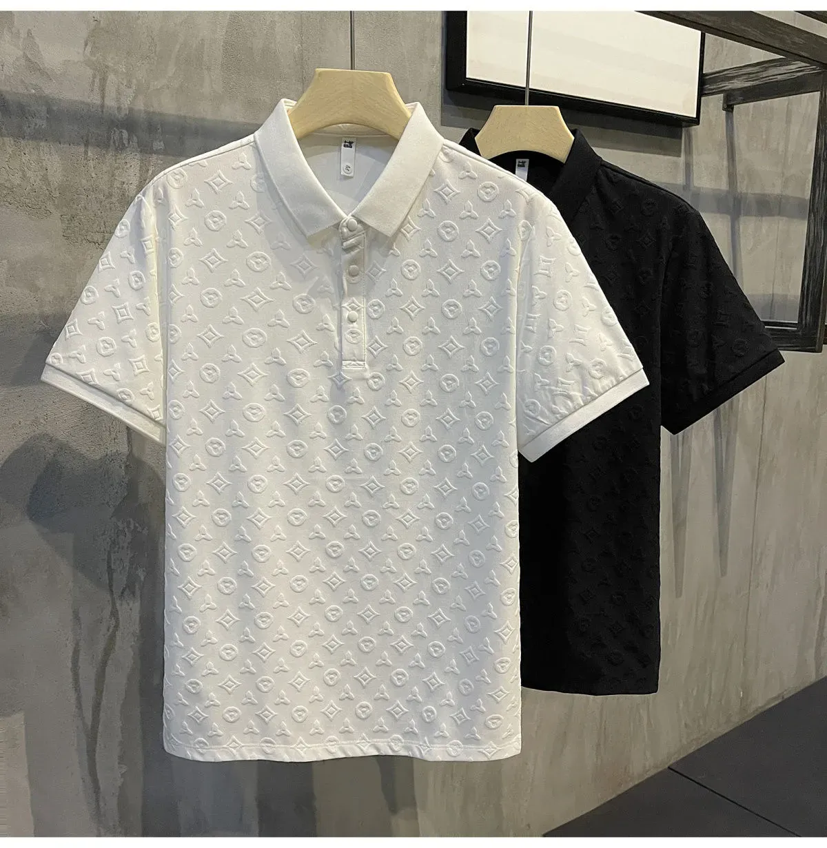 Designermode Top Zakelijke kleding Geborduurde kraag Details Poloshirt met korte mouwen Heren T-shirt M-4XL