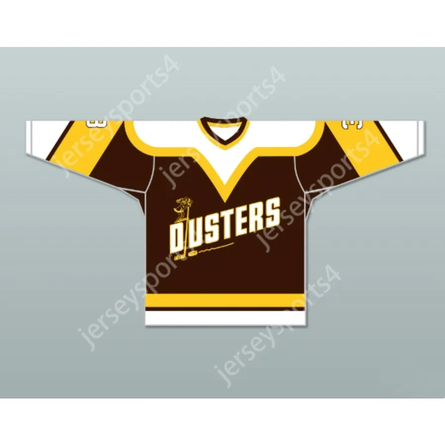 Aangepaste PAUL STEWART 3 BINGHAMTON DUSTERS BRUIN HOCKEY JERSEY NIEUWE Top gestikt S-M-L-XL-XXL-3XL-4XL-5XL-6XL