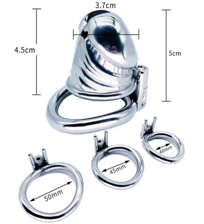 Nxy Chastity Device New Style Lock Male Short Penis Metal Cb with Screw to Dick Steel Ringsエロティックセクシュアルショップ12213281078