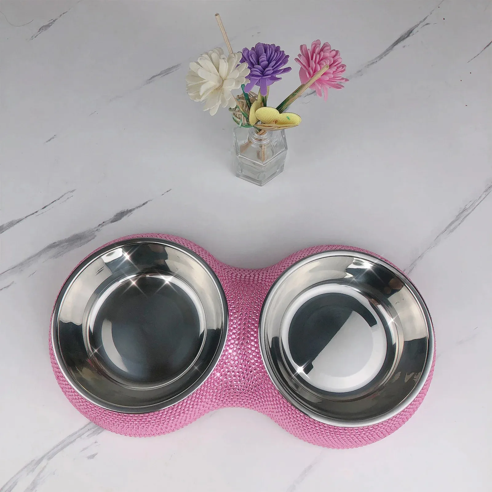 Bling top dog bowls