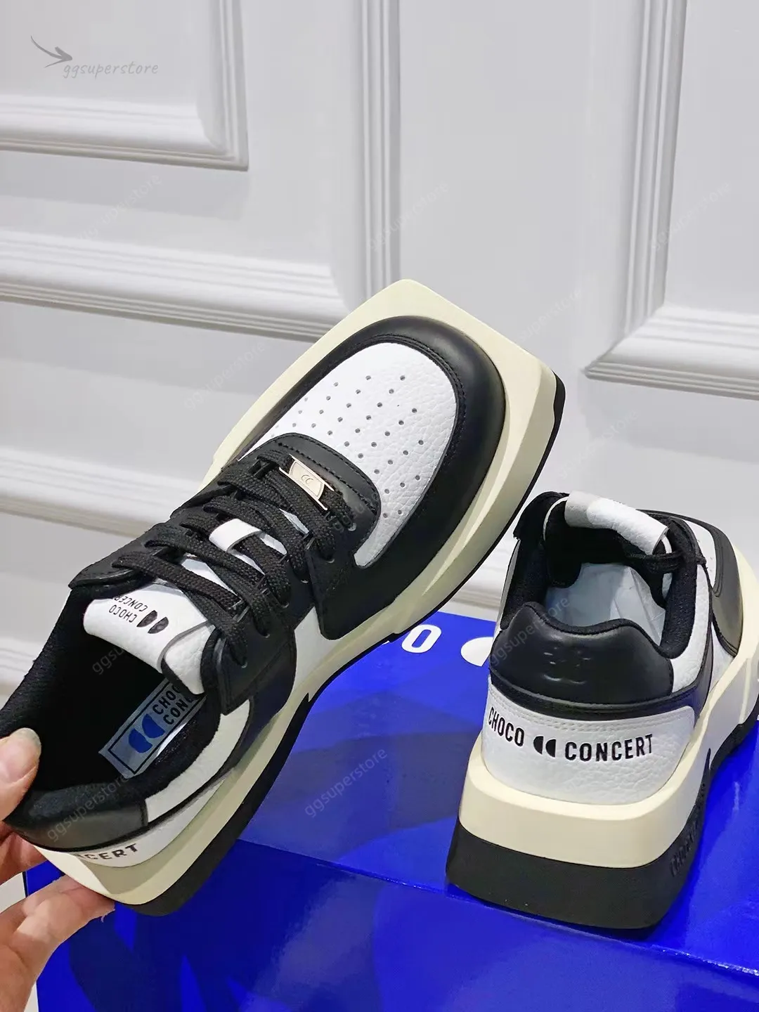 Bulk Choco Concert Casual Shoes Deconstruction Asymmetrical