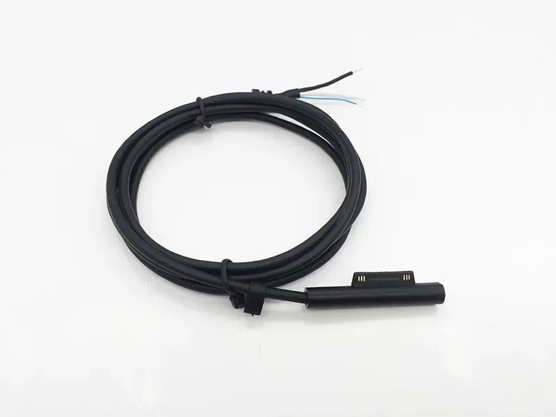 Svart rent koppar TPE Power Charger Adapter Cable Replacement för Microsoft Surface Pro ZZ