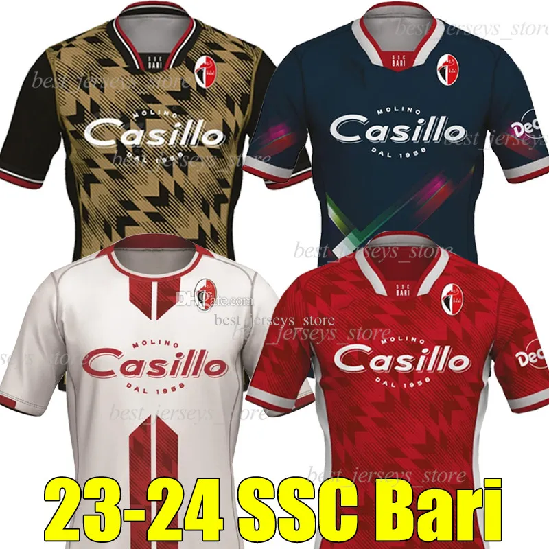 23/24 SSC Bari Quarta Camisa de Futebol Edição Limitada Bari x LC 2023 Home Camisa de Futebol Masculino BOTTA CHEDDIRA MAIELLO ESPOSITO BENALI MAITA GALANO D'ERRICO