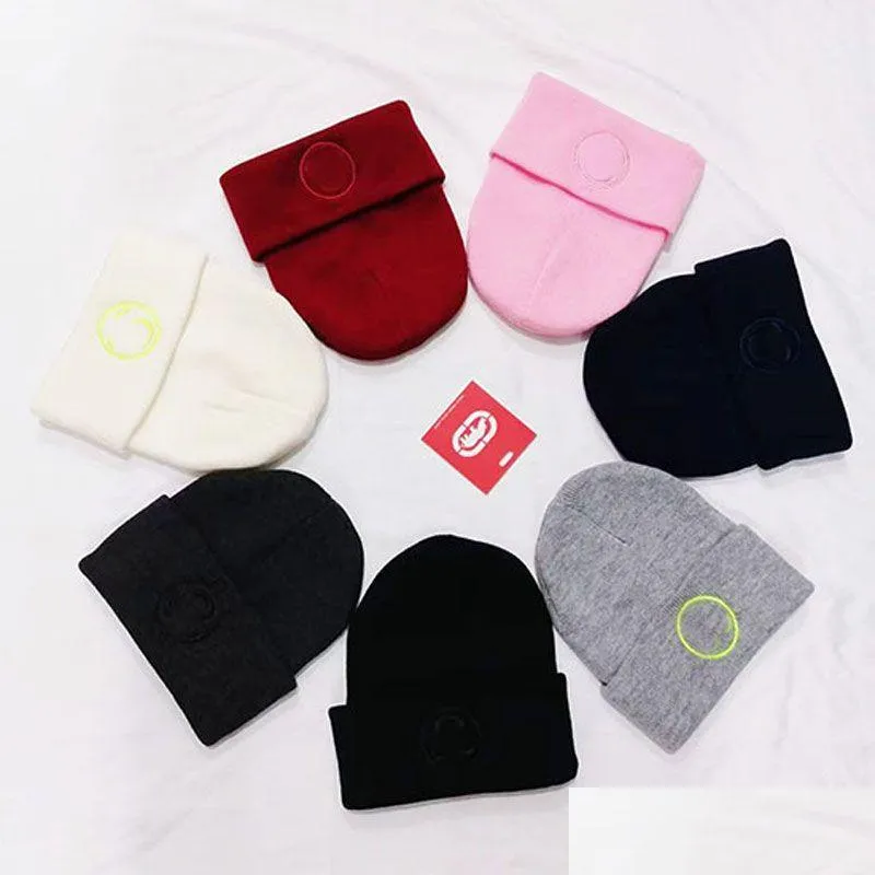 Beanies Ll Ladies Winter Knitted Hat Warm Revelation Beanie Fashion Hats Comfortable Sports Cap With Embroidered Logo Drop Delivery Ou Dhubp