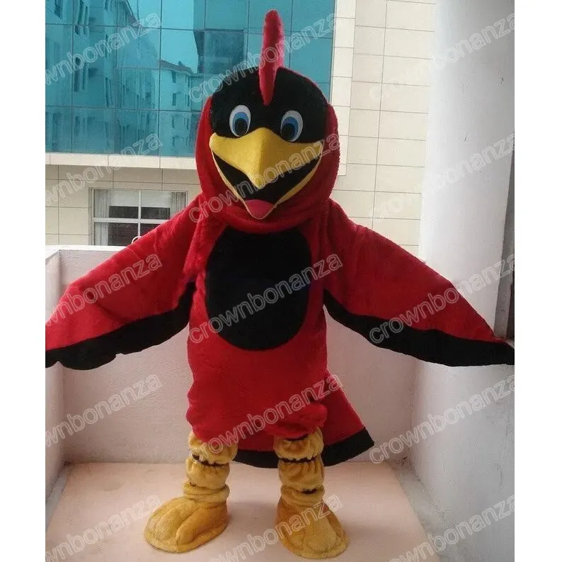 Red Bird Eagle Mascot Costumes Cartoon Character Outfit For Halloween ...