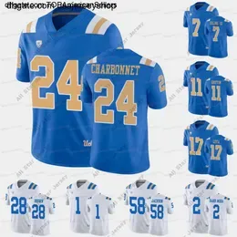 NCAA UCLA Bruins Football Jersey Zach Charbonnet Logan Loya Mo Osling III Nicholas Barr-Mira Paul Grattan Cha