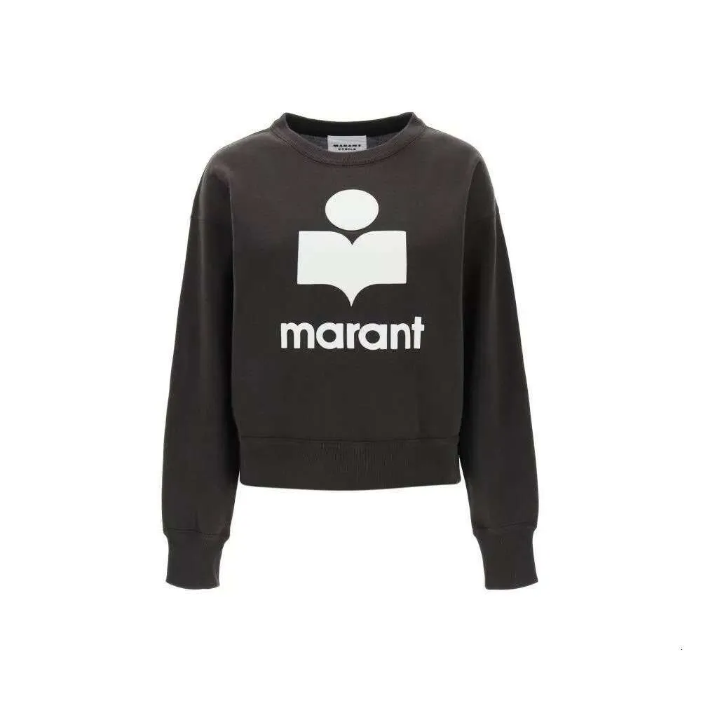 24ss Isabels Marant marant Women Sweatshirt isabels New Printed Triangle Neck Pullover WomenLoose Long Sleeve 311