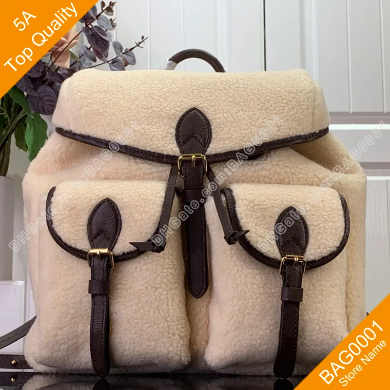 SKI Bags rugzak dames M23384 Zachte wollen canvas luxe schoudertas van originele kwaliteit B539