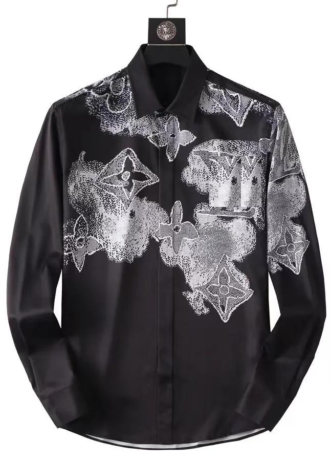 Designers Mens Dress Business Fashion Casual Shirt Brands Men Spring