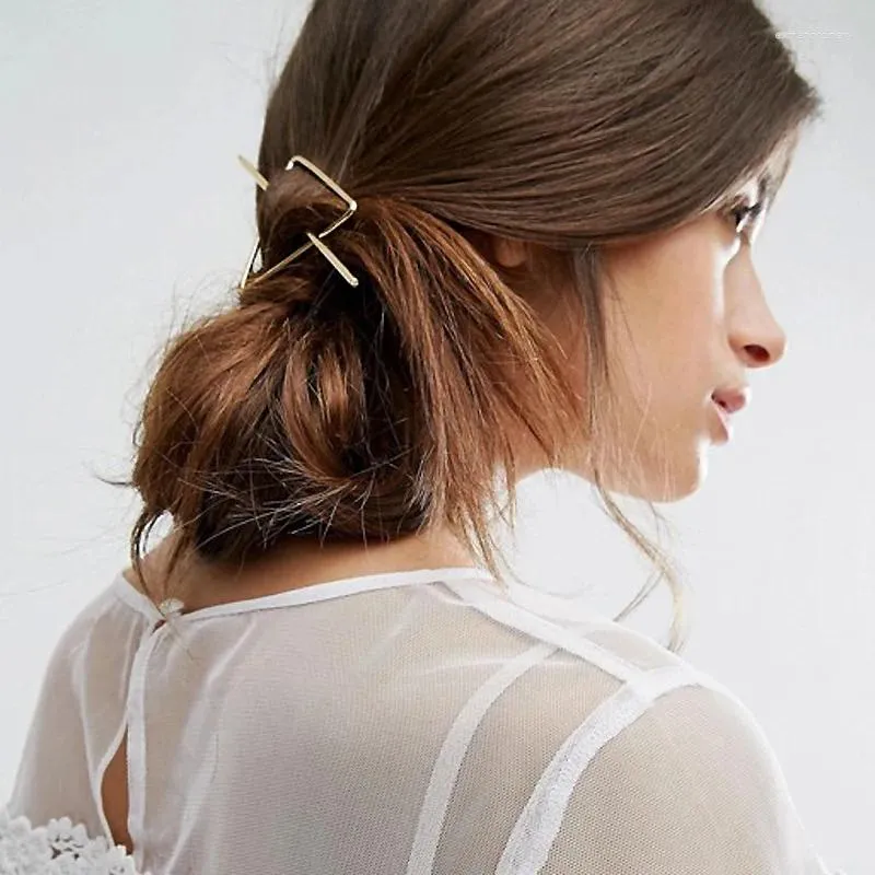 12 teile/los Antike Kopfschmuck Legierung Minimalistischen Geometrischen Hohlen Dreieck Und Halb Halten Mit Dish Haar Clip