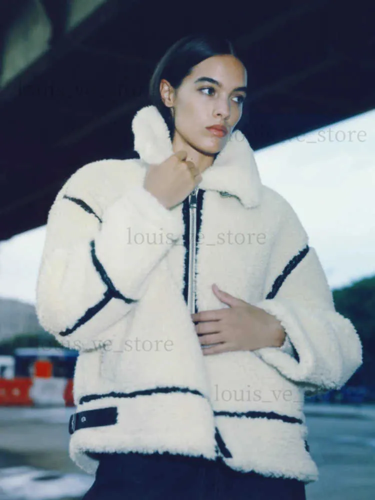 double faced jacket with faux fur