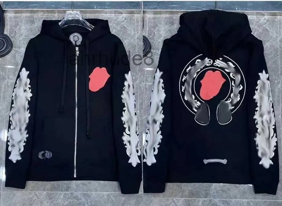 Designer Hommes Sweats à capuche d'hiver Sweat à capuche Ch Veste à manches longues Manteau en vrac Sweat à capuche Femme Hip Hop Hearts Zip Up YH