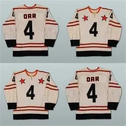 High quality Vintage Mens 4 Bobby Orr All Star Ice Hockey Jerseys Ed Sewn New Embroidery Ed Ice Hockey Jerseys Accept Mix Order