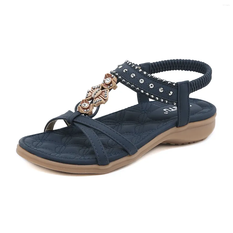 Sandals SUMAITONG Euro Style Women Summer Plus Size 36-42 Basic Ladys Casual Flat Beach Shoes