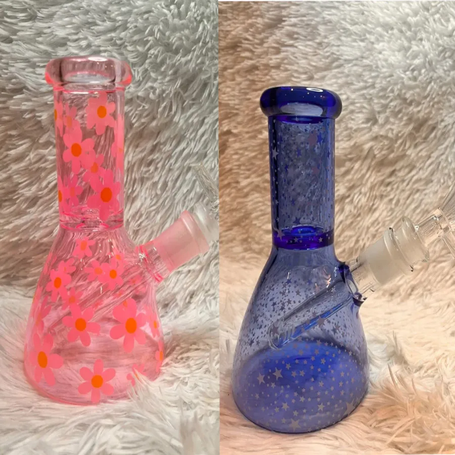 Glasbägare bong vattenpipa vatten bongs återvinna oljeriggar rökning glas vattenrör sköldpaddor dab riggar med 14 mm fog