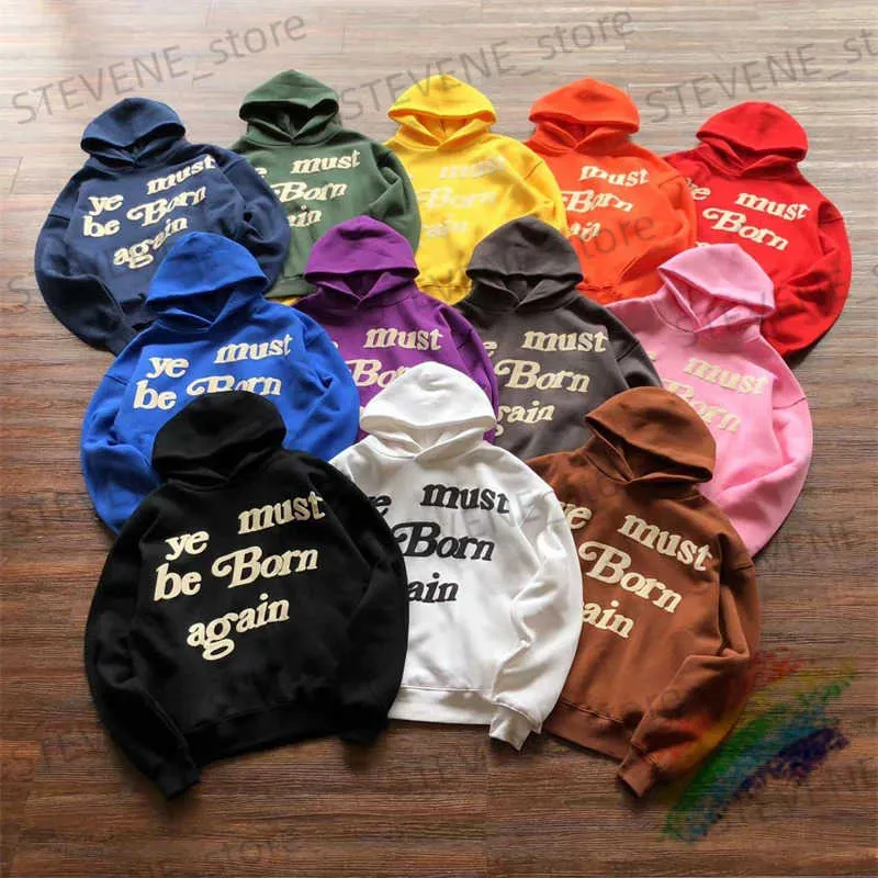 Men's Hoodies Sweatshirts CPFM Cactus Plant Flea Market Hoodie Ye Must Be Born Again Hoodie Men Women Oversize Foam CPFM.XYZ Sweatshirts T231215