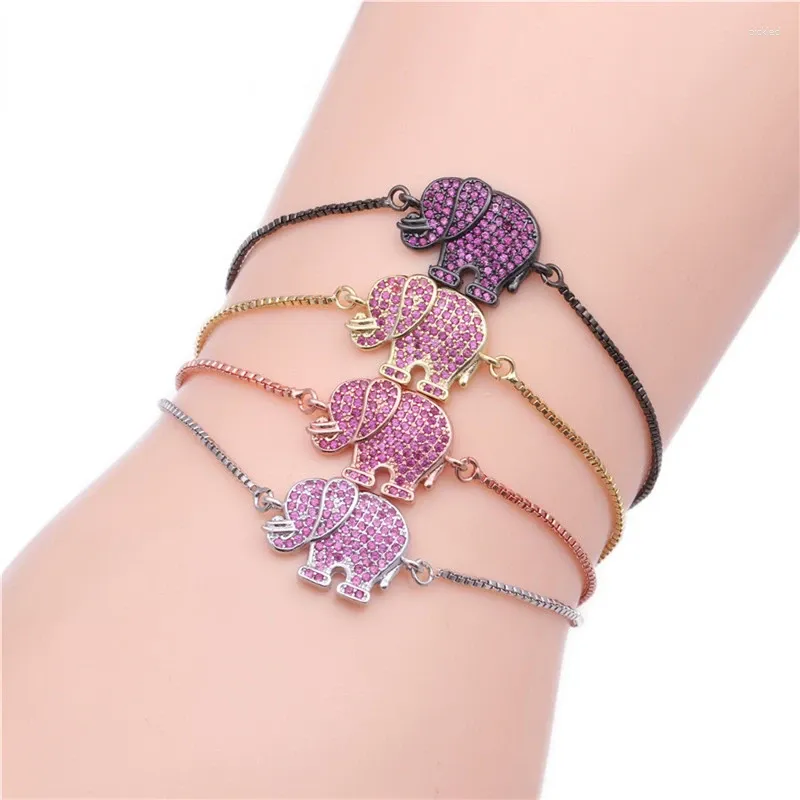 Strand NUNCAD Elephant Micro-inlaid Zircon Adjustable Bracelet Women Jewelry Wholesale Good Quality