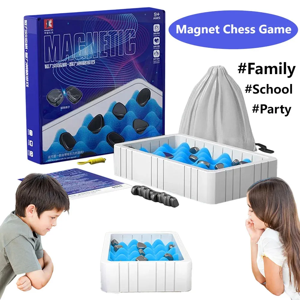 Games Chess Magnet Board Zestaw wszechstronna rozgrywka Party Fun Family Intelektual Development Toys dla dzieci dorosłych 231215