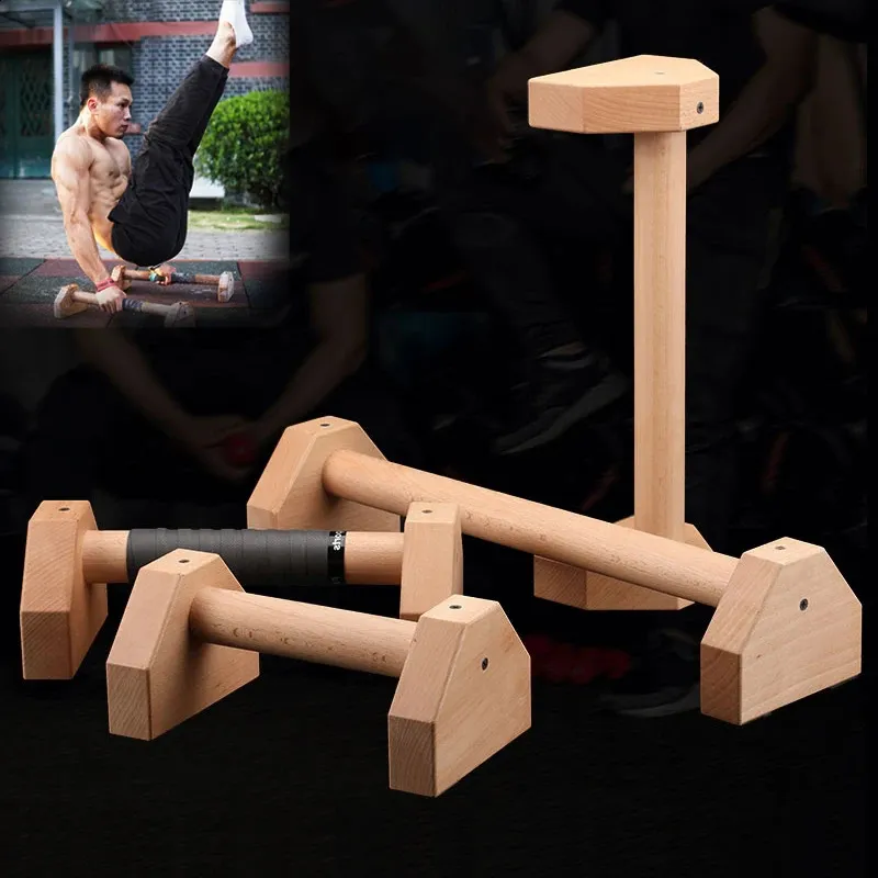 Sit Up Benches 30CM50CM Wooden Push Ups Stand Portable Home Gym Pushup Bars Fitness Equipments for Pectoral Muscle Training Handstand Exercise 231214