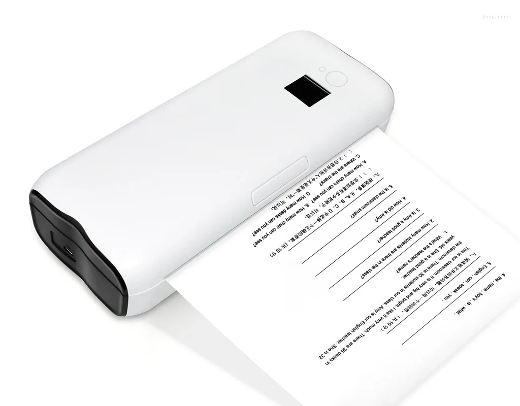 Termisk Bluetooth-skrivare Inkyllöst inbyggt batteritpapper BIN Mobil och bärbar tryckning