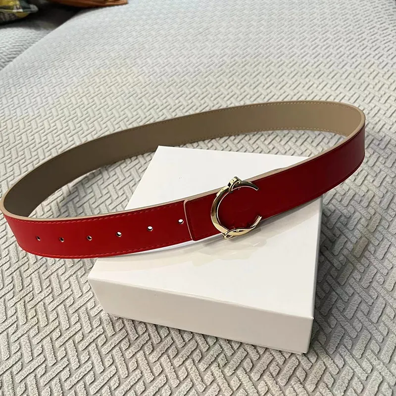 Designer Reversible Belt Red Bottom Man Women Fashion Buckle Belt 3.8cm width 105cm-125cm Gold Silver Letters buckle business casual style waistband with box