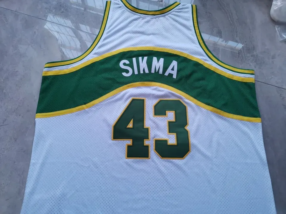 Custom Men Youth women Rare Late '70s Jack Sikma Game-Worn College Basketball Jersey Size S-6XL or custom any name or number jersey
