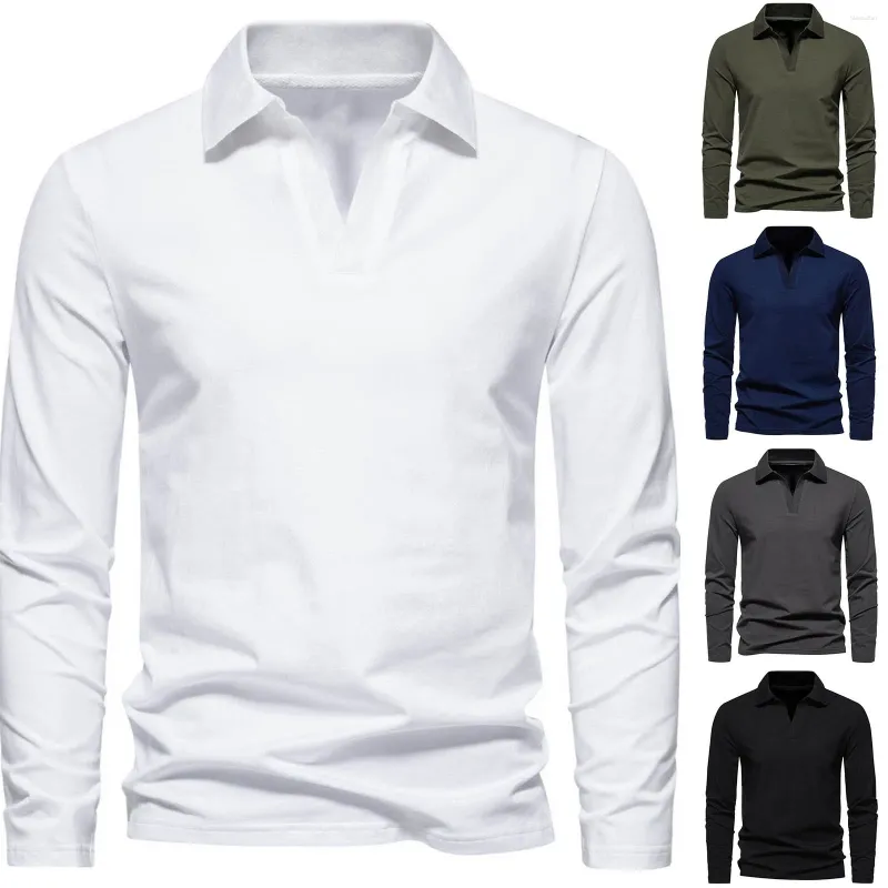 T-shirts pour hommes rétro revers couleur unie chemise à manches longues homme barboteuse veste en daim hommes